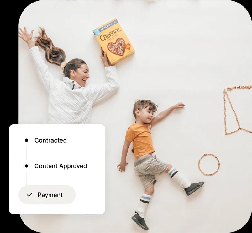 Example campaign between a brand and a creator